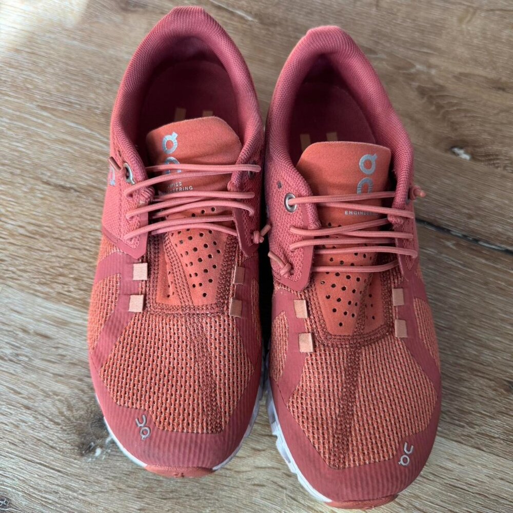 On Cloud Cloudswift Trainers Chili Rust Coral Pin… - image 2